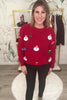 Holiday Cheer Santa Sweater - Red, Closet Candy, Rachel Fit Video