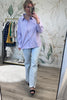 Try Not To Think Rhinestone Shirt - Lavender, Closet Candy, Rachel Fit Video