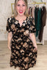 Floral That Make It Glow Velvet Dress - Black Multi, Closet Candy, Rachel Fit Video