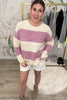 Always Perfect Stripe Sweater - Pink, Closet Candy, Rachel Fit Video