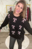 Candy Cane Dreams Holiday Sweatshirt - Black, Closet Candy, Rachel Fit Video