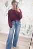 Sip and Slay Cropped Sweat Shirt - Maroon, Closet Candy, Rachel Fit Video