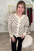 No Matter The Season Checker Cardigan - Khaki, Closet Candy, Rachel Fit Video