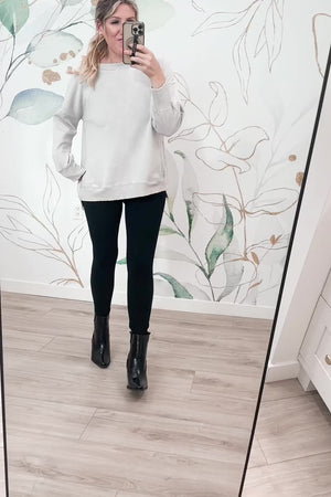 Urban Retreat Sweatshirt - Grey, Closet Candy, Rachel Fit Video