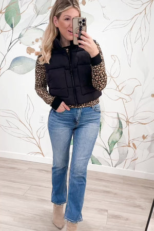 Chill Puffer Vest - Black, Closet Candy, Rachel fit Video