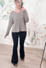 Never Been Closer V-Notch Top - Heather Grey, Closet Candy, Rachel Fit Video