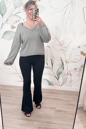 CBRAND When I'm Around You Sweater - Grey, Closet Candy, Rachel Fit Video