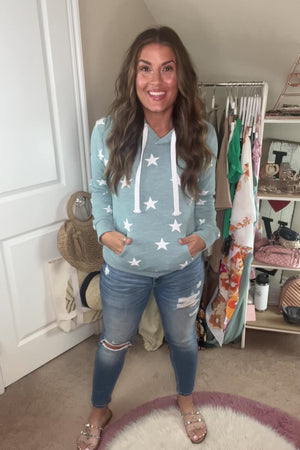 MAKE YOURSELF AT HOME STAR HOODIE - Closet Candy Nikki B. fit video