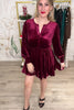 Like A Present Sent Dress - Burgundy, Closet Candy, Rachel Fit Video