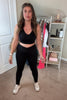 Real Active Crossover Leggings - Black, Closet Candy Nikki B Fit Video