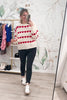 For All Of My Pretty Heart Pattern Sweater - White,  Closet Candy, Rachel Fit Video