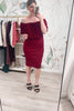 Spreading So Much Cheer Dress - Burgundy, Closet Candy, Rachel Fit Video