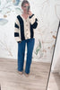 Get There When I Get There Cardigan - Cream/Black, Closet Candy, Rachel Fit Video