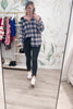 Just A Girl Plaid Shirt - Denim Multi,  Closet Candy, Rachel Fit Video