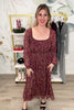 By The Fireplace Midi Dress - Burgundy, Closet Candy, Rachel Fit Video