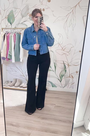 No Matter The Color Jacket - Denim, Closet Candy, Rachel Fit Video