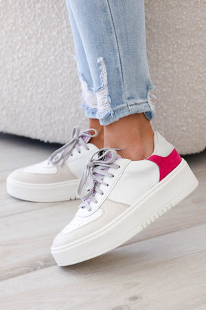 SHU SHOP Shirley Platform Sneakers - Magenta closet candy 4