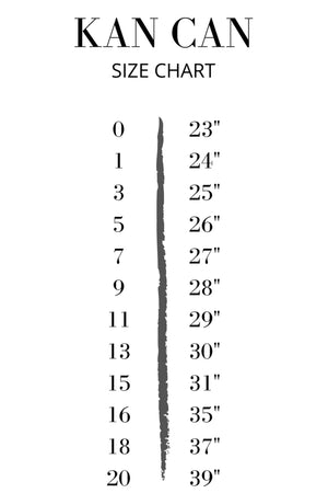 Kan Can size chart